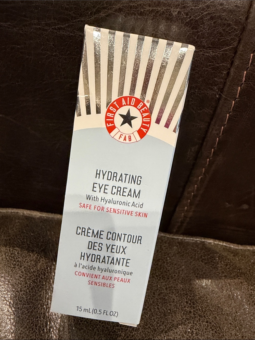 First Aid Beauty Ultra Repair Hydrate + Depuff Eye Cream with Hyaluronic Acid